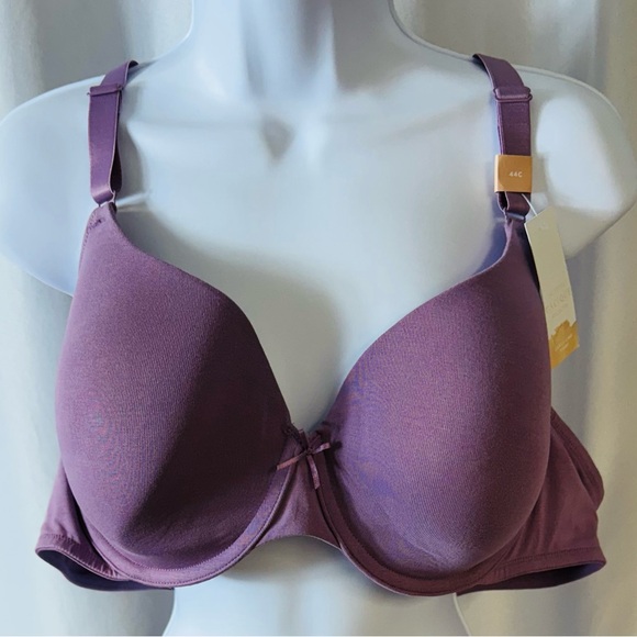 Lane Bryant Lightly Lined Underwire T-Shirt‎ Bra Mauve size 44C NWT - Picture 11 of 11